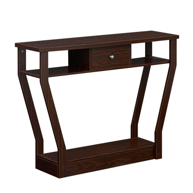 Modern Sofa Accent Table with Drawer image number 0