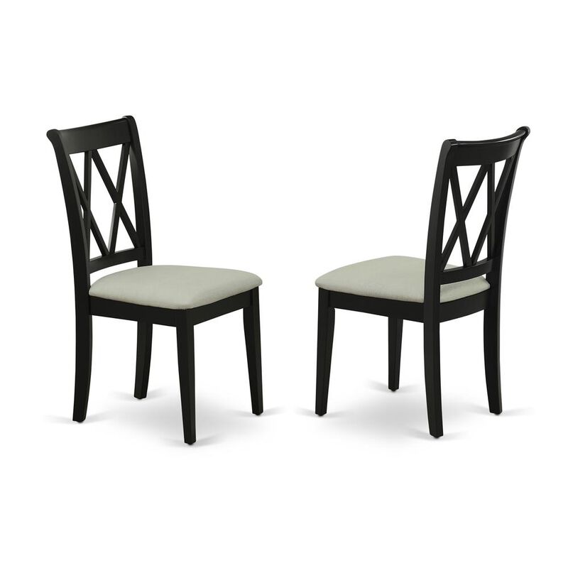 East West Furniture Dining Room Set Black
