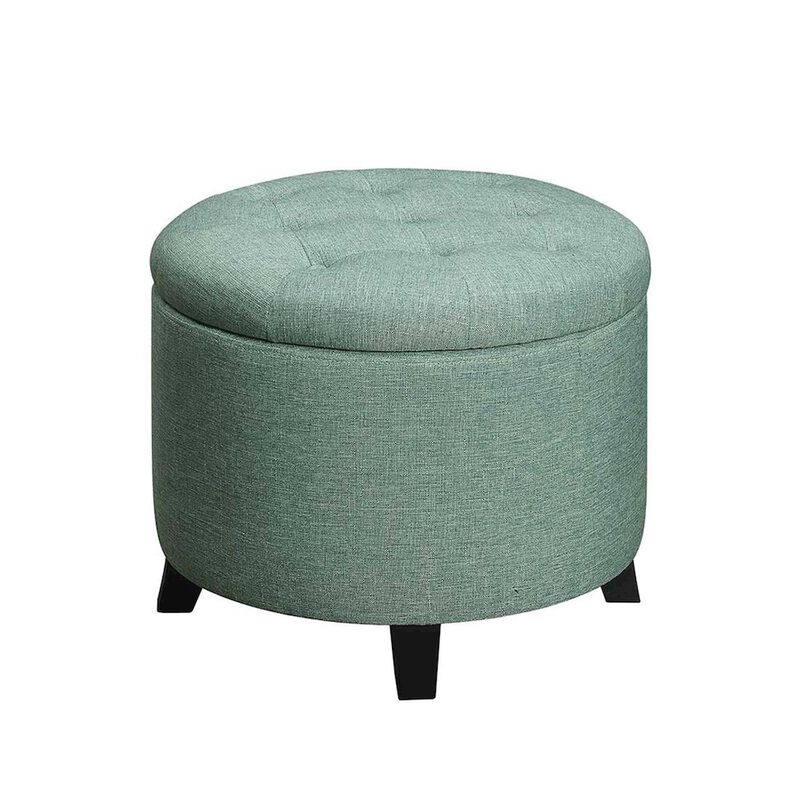 Convenience Concepts Designs4Comfort Round Storage Ottoman
