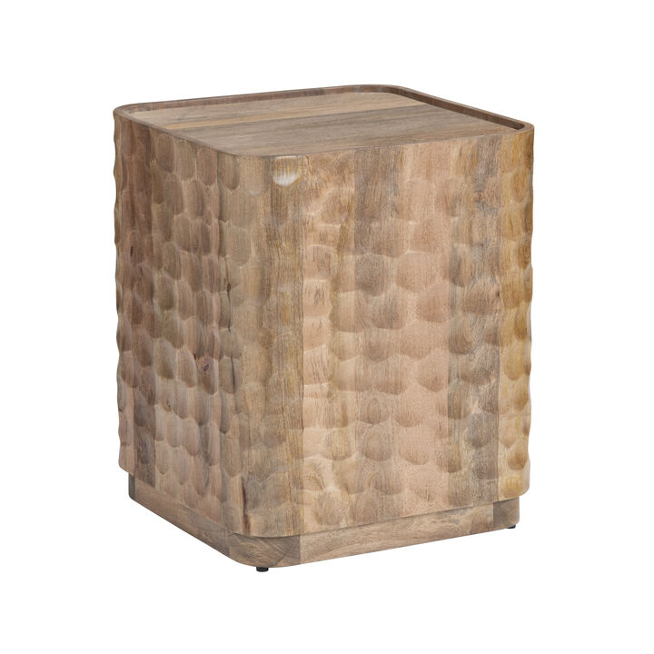 Brown Wooden Accent End Table