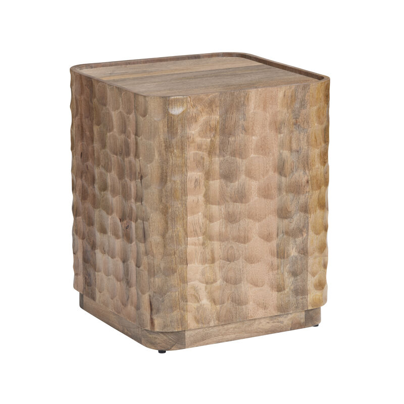 Brown Wooden Accent End Table image number 0