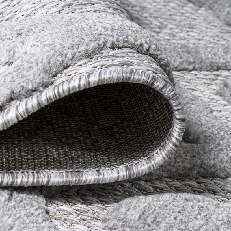 Peralta Moroccan Diamond Square Indoor/Outdoor Area Rug