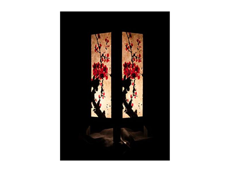 Vintage Asian Flower Lamp For Living Room image number 3