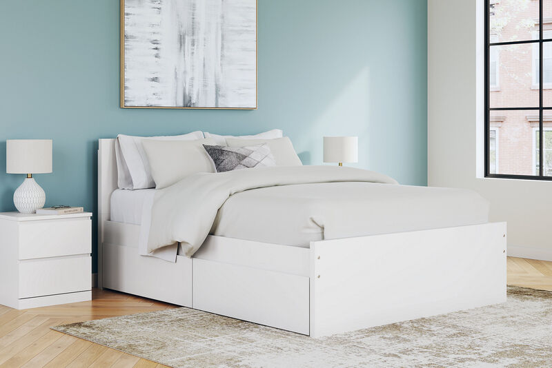 Onita Queen Panel Platform Bed with 2 Side Storage image number 1