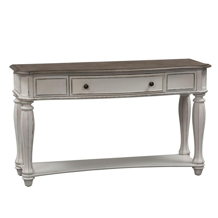 Liberty Furniture Magnolia Manor Sofa Table, W52 x D18 x H30, White