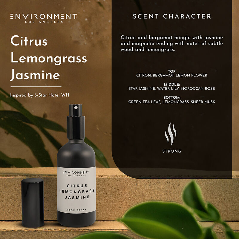 ENVIRONMENT 100mL Room Spray Inspired by W Hotel® - Citrus | Lemongrass | Jasmine