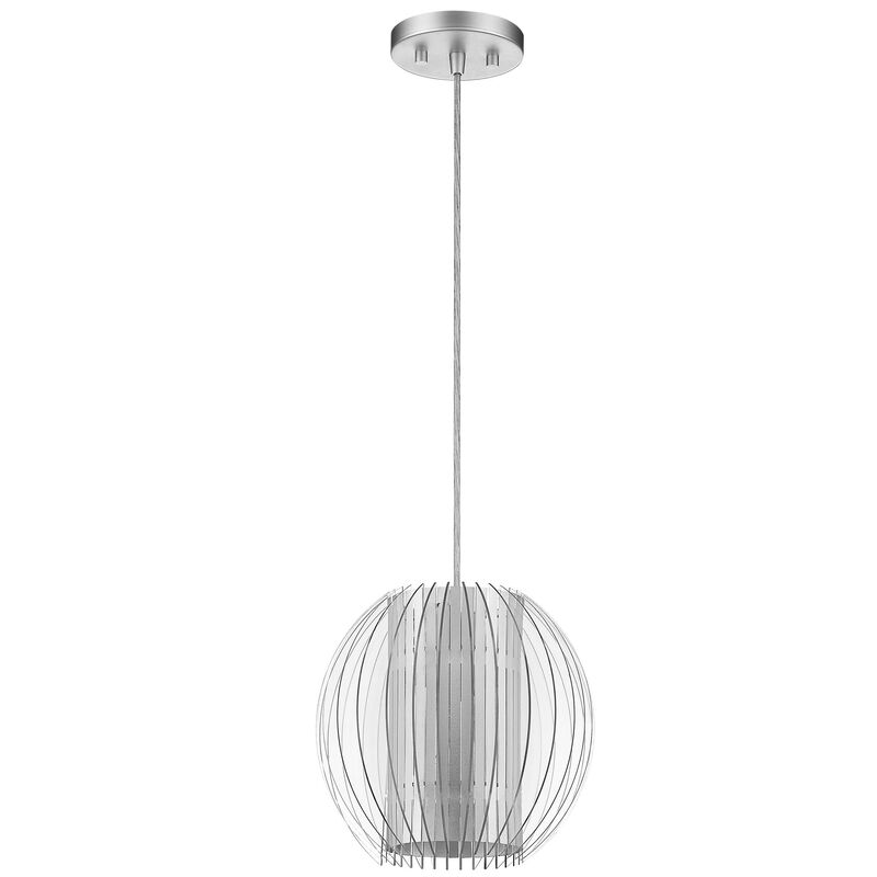 Hivvago Acrylic and Steel Shade Hanging Globe Light
