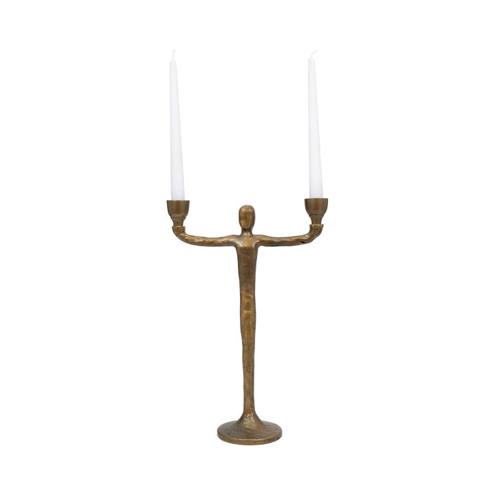 Metal 15" 2 Taper Candelabra