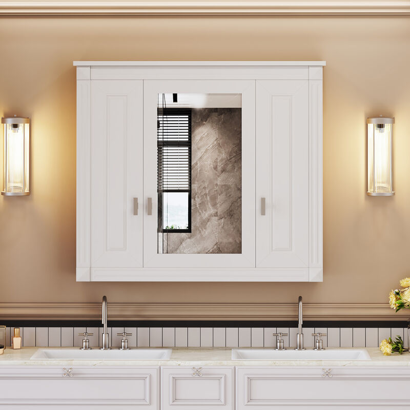 Merax Bathroom Wall Cabinet with Mirror