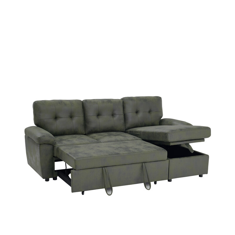 TATEUS  L-Shaped Pull-Out Sectional Sofa image number 6