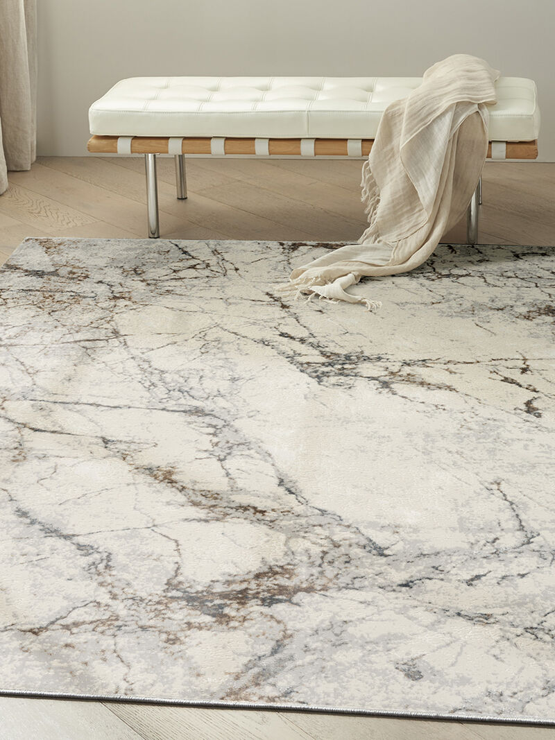 CK073 Compass CMP02 Ivory/Multicolor 5'3" x 7'3" Rug image number 4