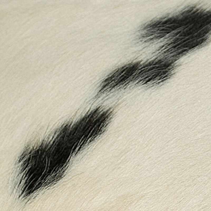 Square Cowhide Throw Pillow Cover for Rustic, Farmhouse, or Modern Decor