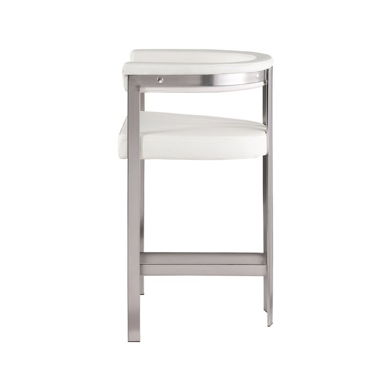 Meridian Furniture Marcello Velvet Counter Stool, Set of 2