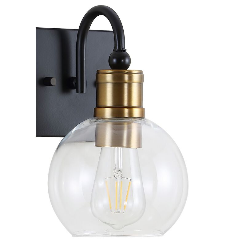 Marais Iron/Glass Rustic Vintage LED Vanity Light