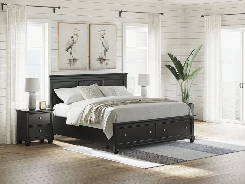 Lanolee King Panel Storage Bed image number 1