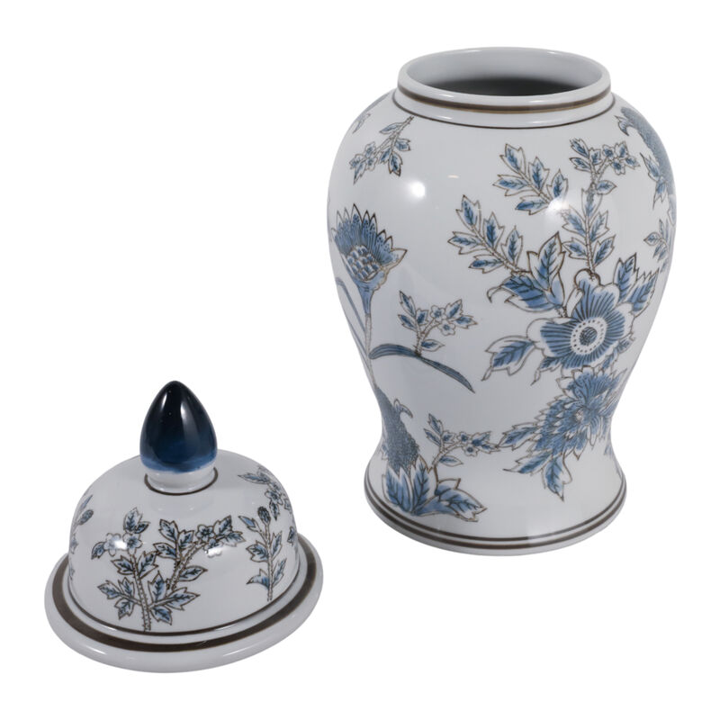 14x7" Floral Temple Jar image number 2