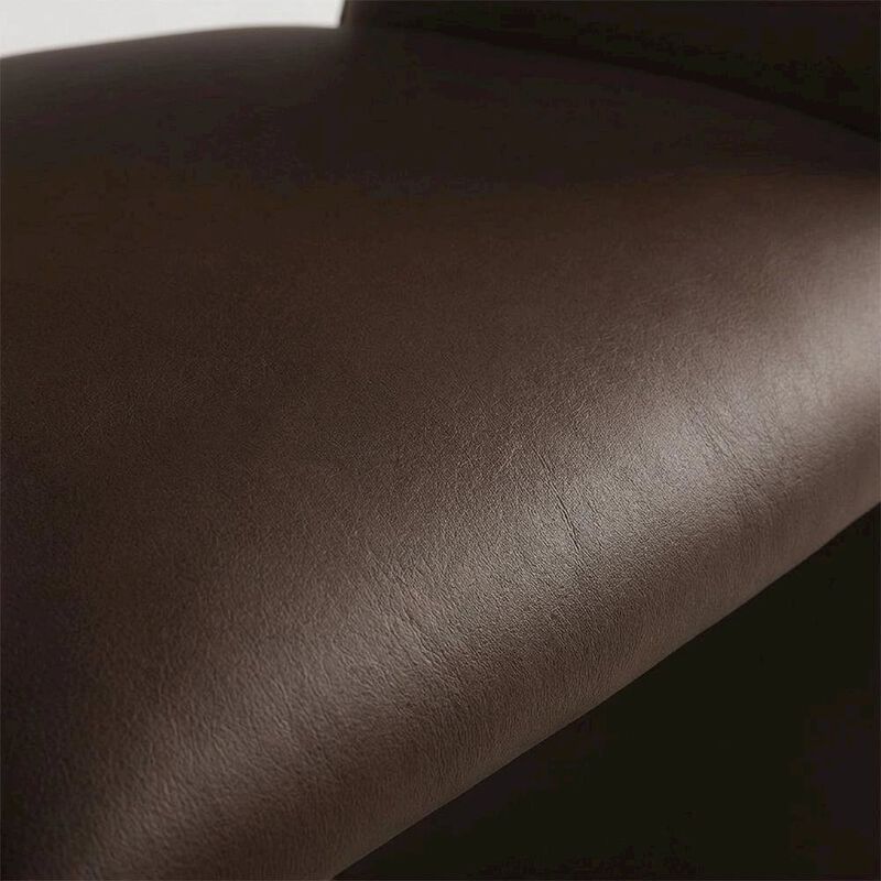 Performance Velvet Dining Armchair with Solid Wood Legs, Chocholate Brown image number 5
