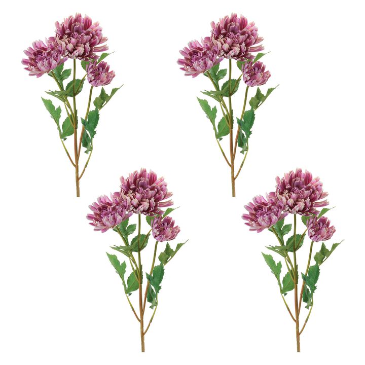 Set of 4 Mum Floral Sprays for Vases, Bouquets, or Seasonal Arrangements