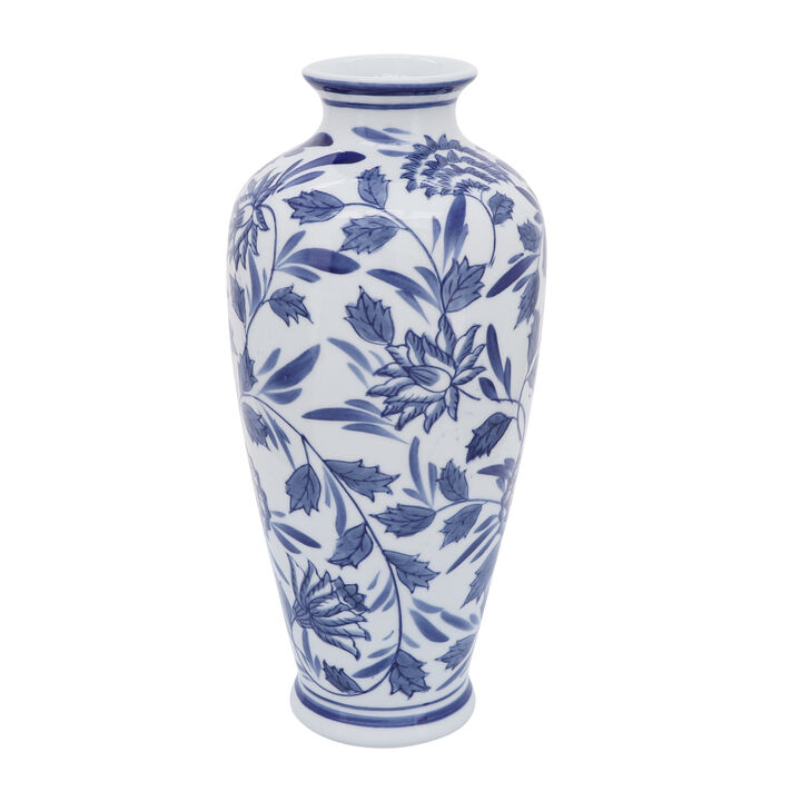Chinoiserie Vase, Blue/White