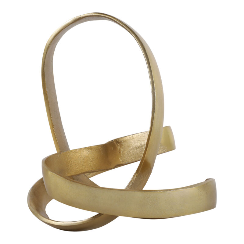 Ec 11.5" Large Metal Knot, Gold image number 3