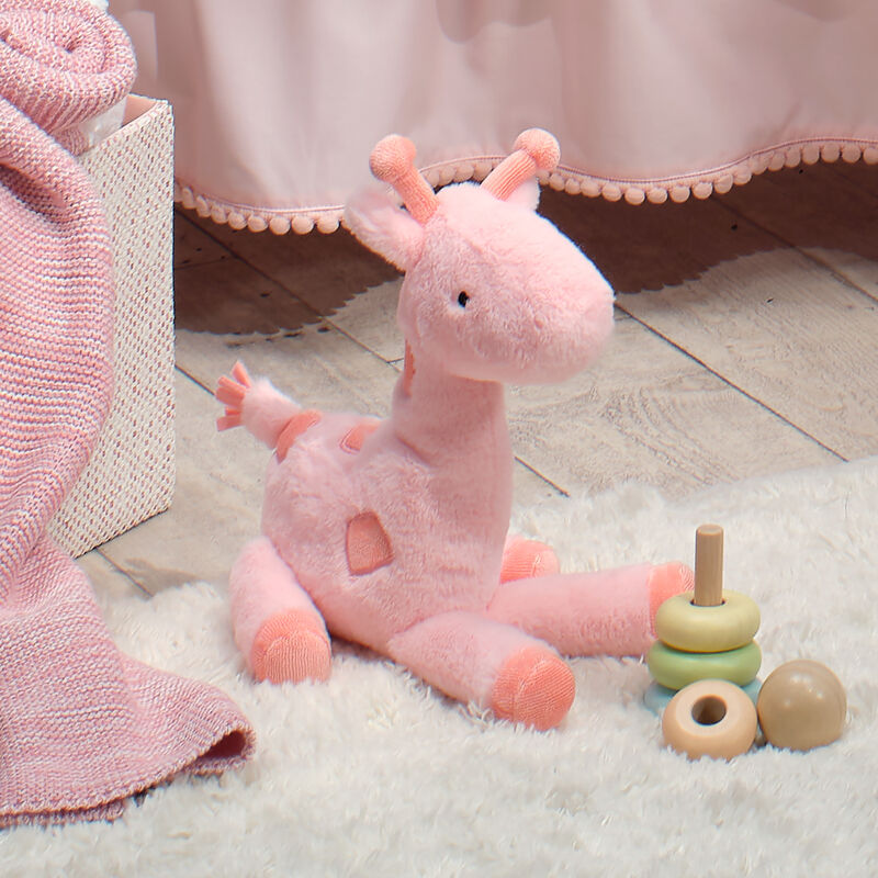 Lambs & Ivy Snuggle Jungle Pink Giraffe Plush Stuffed Animal Toy - Snuggles