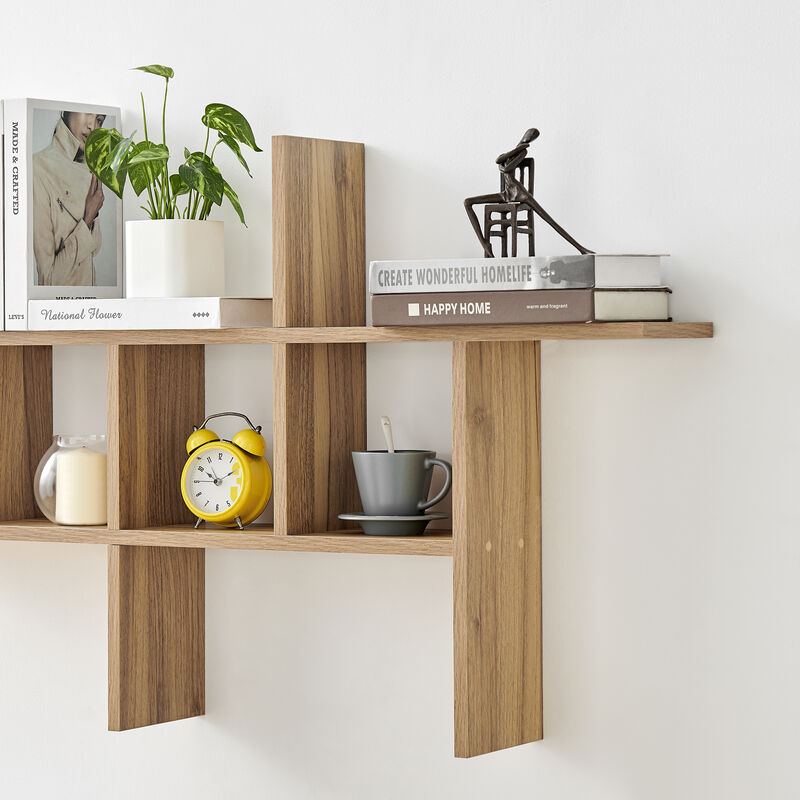 Dual-Orientation Cantilever Wall Shelf