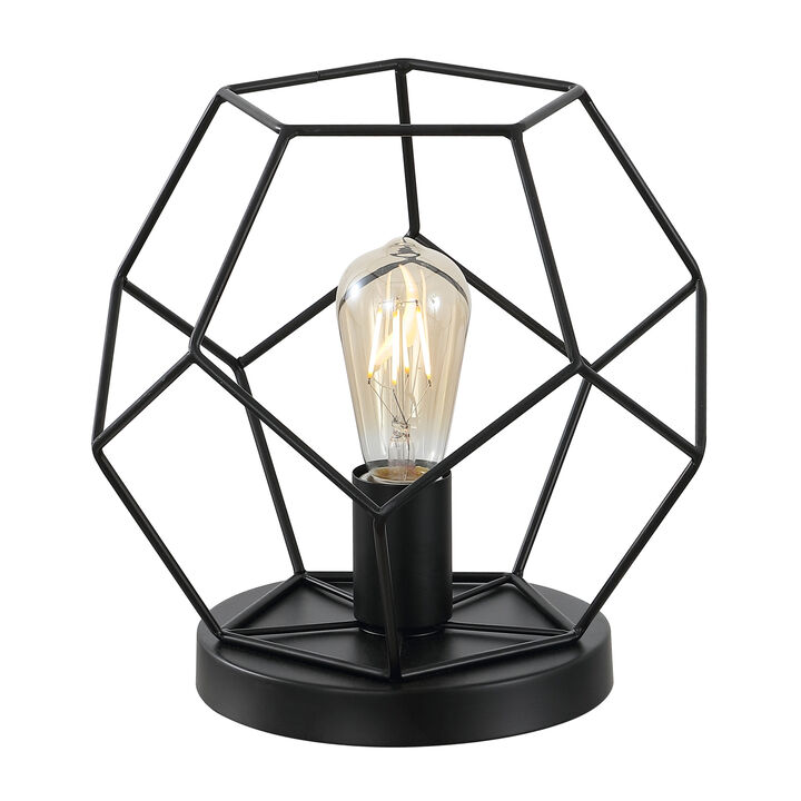 James Mid Century Glam Geometric LED Table Lamp