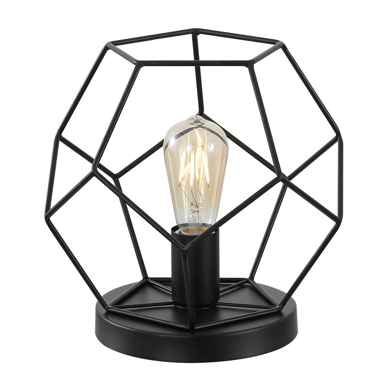 James Mid Century Glam Geometric LED Table Lamp