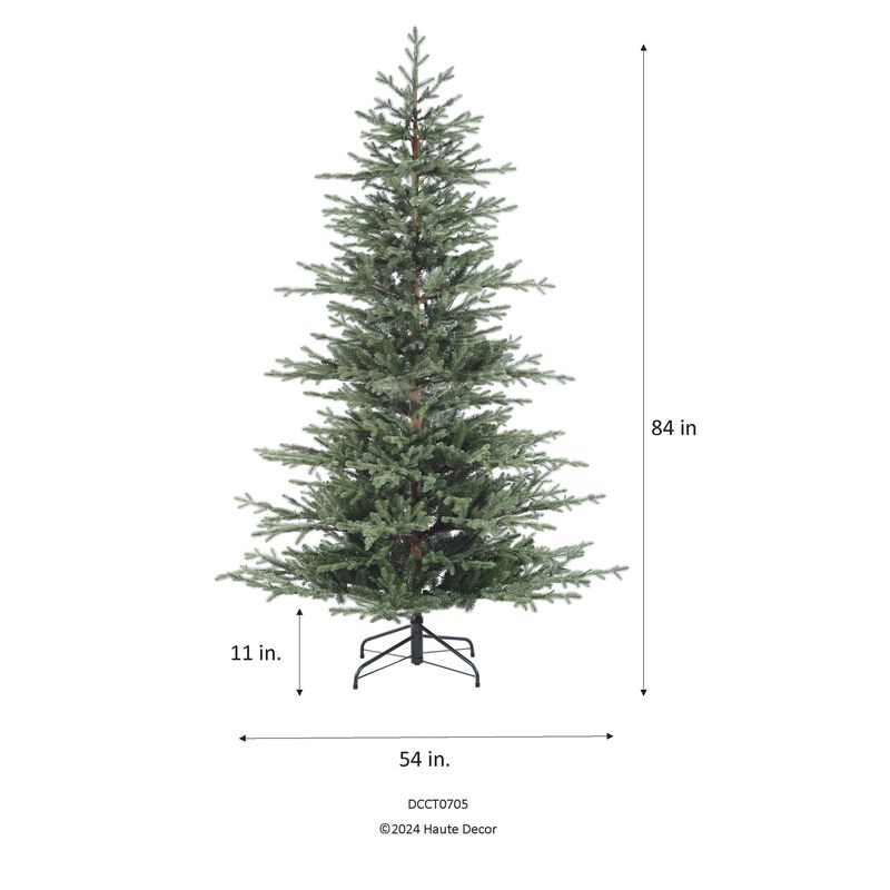 7 Foot Pre-Lit Alberta Alpine Fir Christmas Tree with 400 Warm White LED Lights image number 5