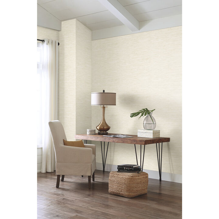 Grasscloth White Wallpaper