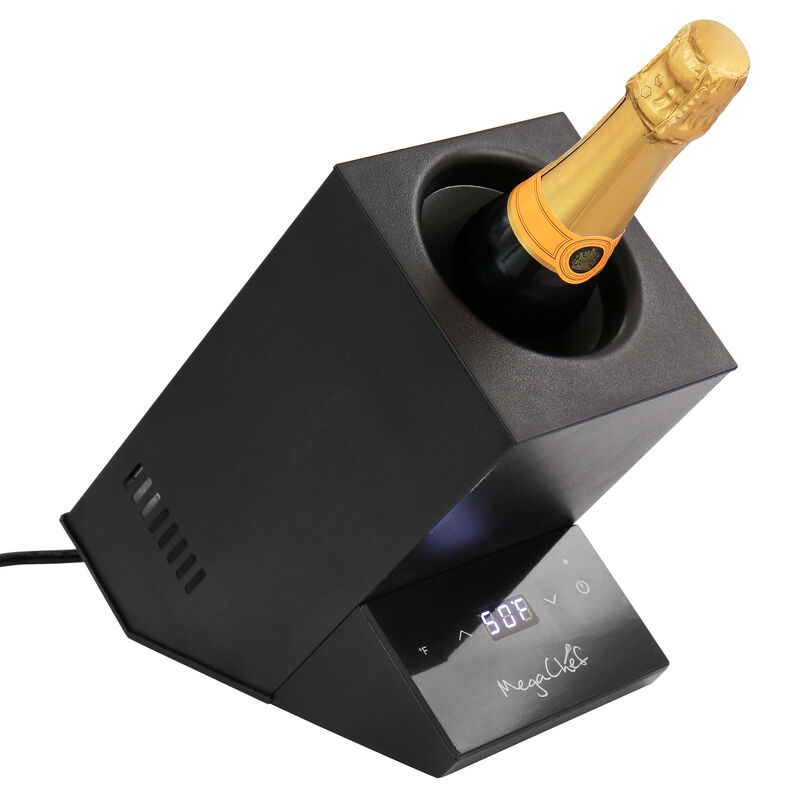 MegaChef Electric Wine Chiller with Digital Display in Black image number 1