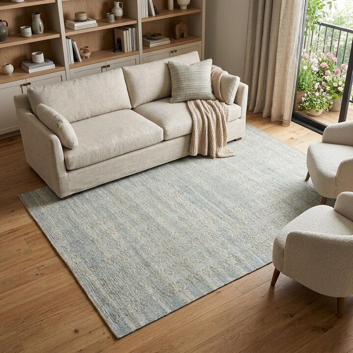 HomeRoots Jute Geometric Flatweave Handmade Area Rug