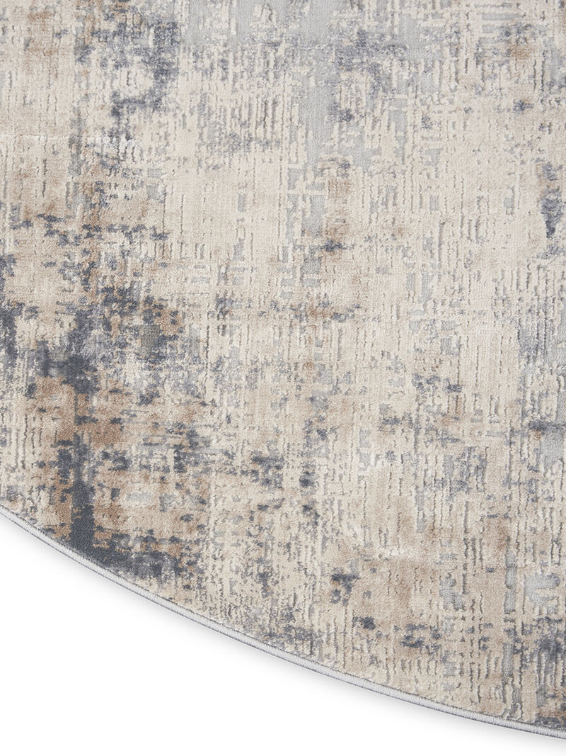 Rustic Textures RUS01 Gray/Beige 7'10" x 10'6" Rug