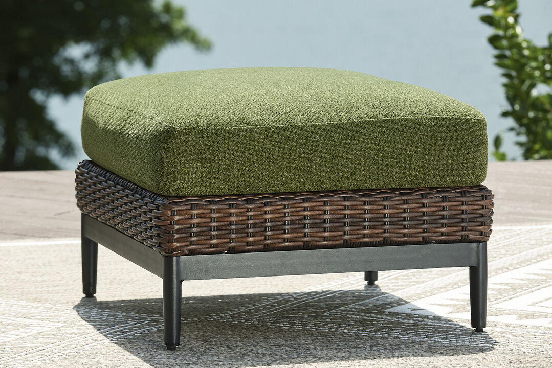 Horizon Hall Outdoor Ottoman with Cushion