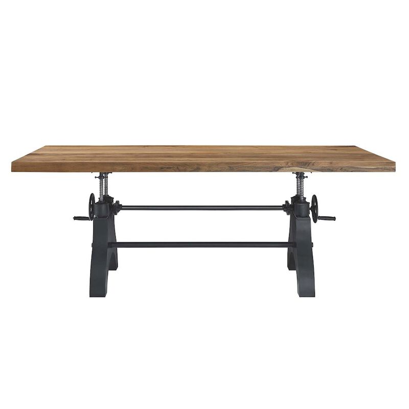 Genuine 96" Crank Adjustable Height Dining and Conference Table image number 7