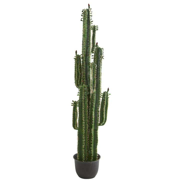 Nearly Natural 6.5-ft Cactus Artificial Plant
