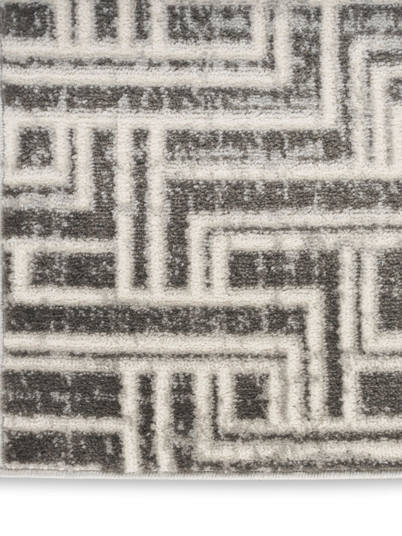 Serenity Home SRH04 Gray/Ivory 9' x 12' Rug