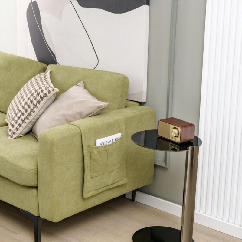 Hivvago Modular L-shaped Sectional Sofa with Reversible Chaise and 2 USB Ports