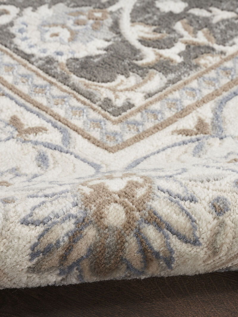 Serenity Home SRH02 Ivory/Gray/Blue 5'3" x 7'3" Rug image number 4