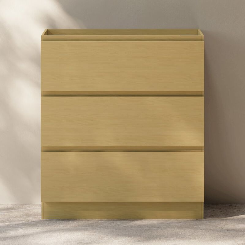 Liberte 30" Freestanding Bathroom Vanity Cabinet without Top in Natural Oak image number 2
