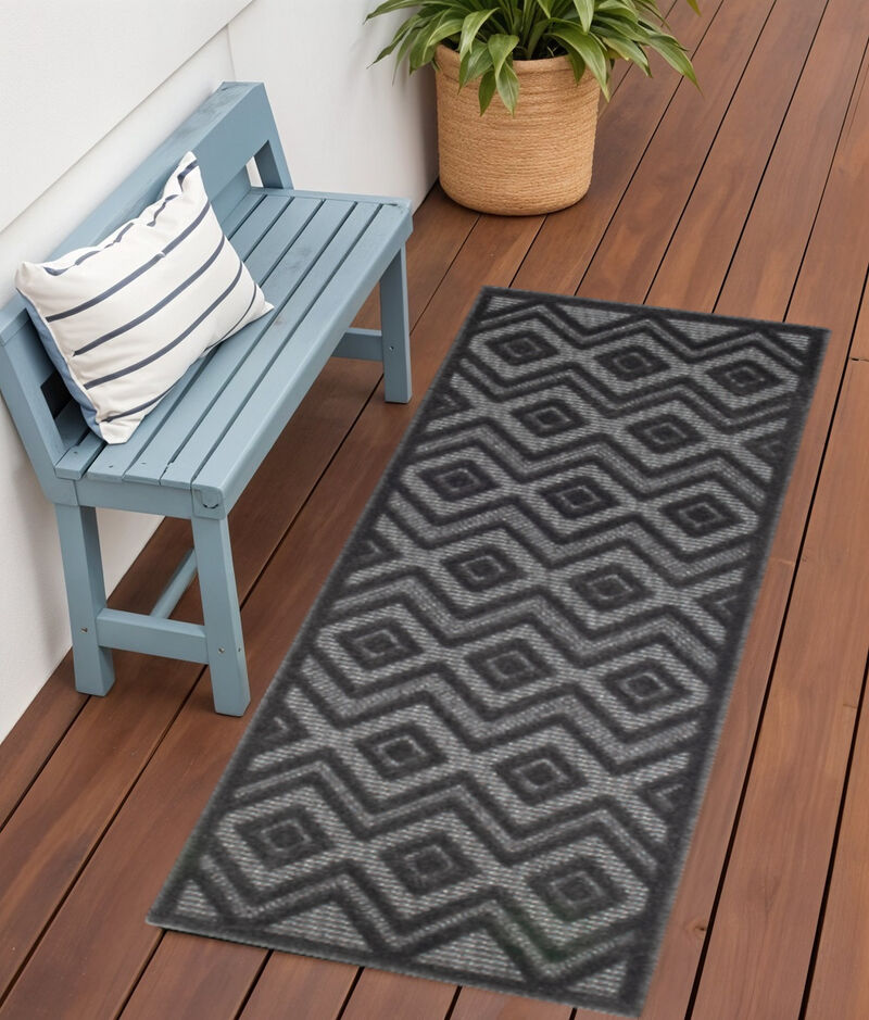 HomeRoots Geometric Indoor Outdoor Area Rug image number 1