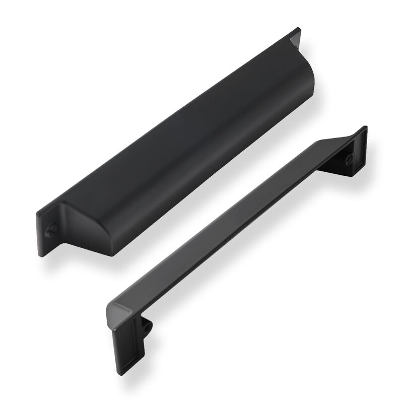 ZAUYX 5 Pack 5 Inch Center to Center Matte Black Cabinet Cup Pulls Drawer Pulls Kitchen Hardware Channing Cup Pulls Drawer Handl