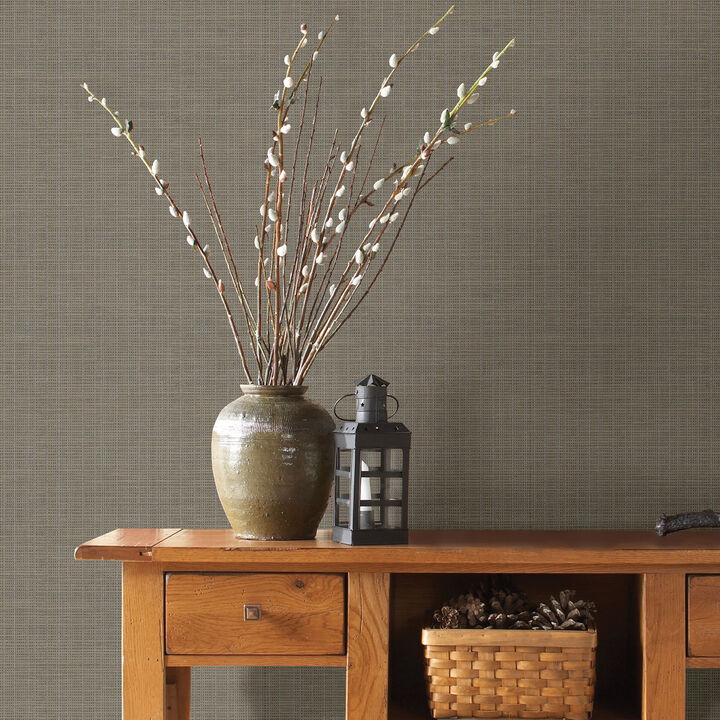 Kent Brown Grasscloth Wallpaper (Set of 2)