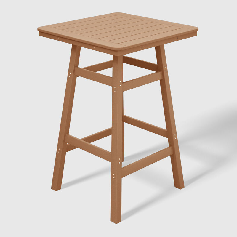 WestinTrends 5-Piece HDPE Outdoor Patio Dining Bar Bistro Table Set with Bar Stools image number 3