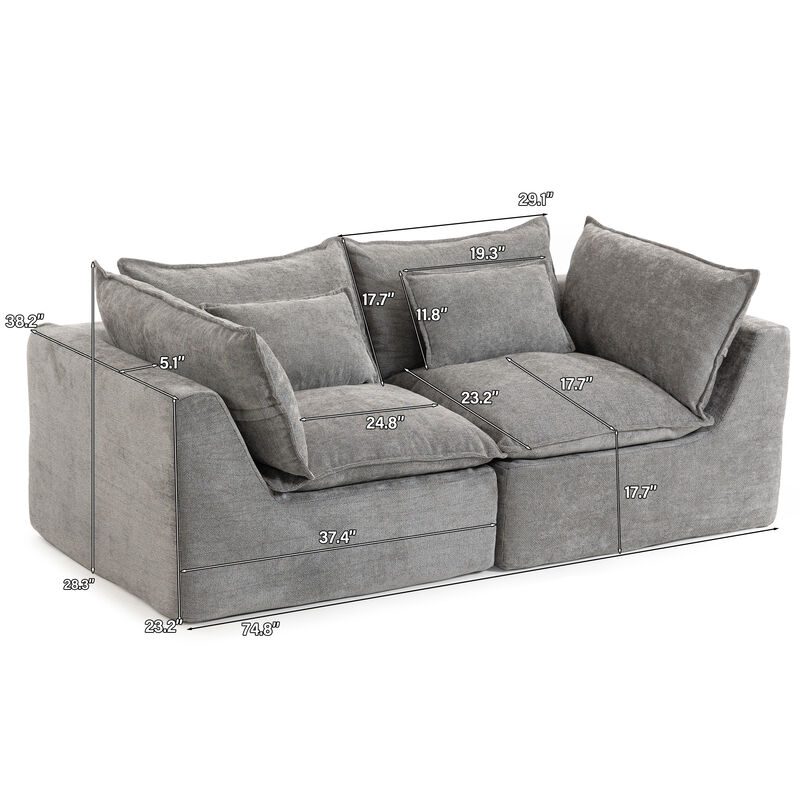 Vulpan  Modular Sectional Sofa image number 8