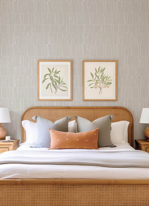Huntington Silver Geometric Stripe Wallpaper