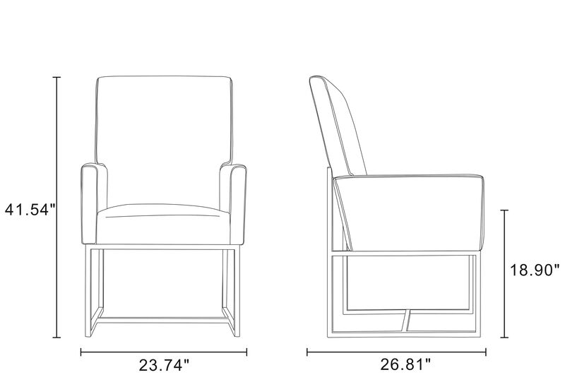 Element Cream Dining Arm Chair image number 1