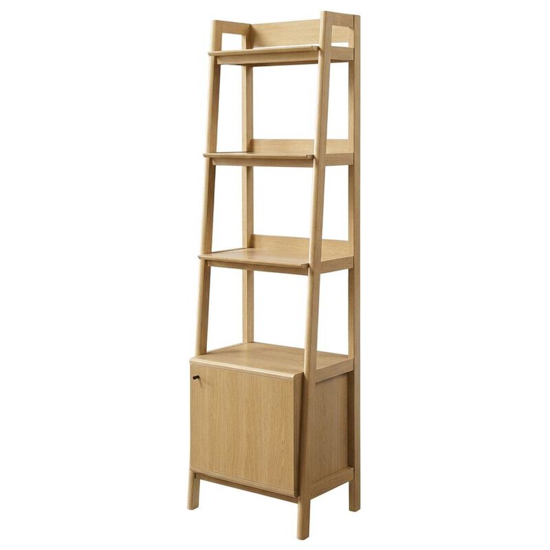 Wooden Bookshelf in finish with Open Shelving for Home Storage image number 0