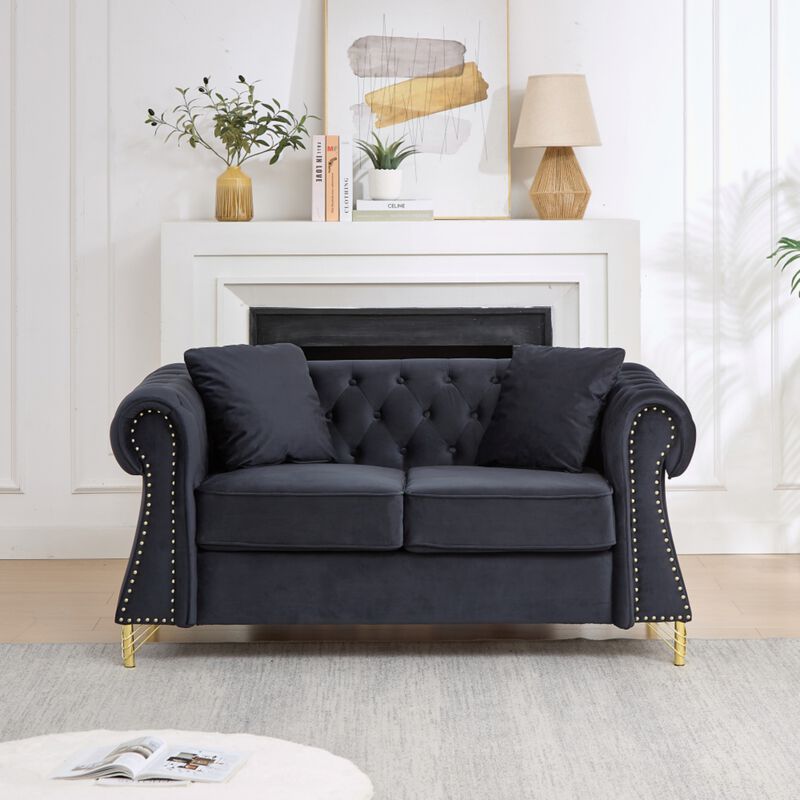 Blust 58.5" Chesterfield Loveseat image number 2