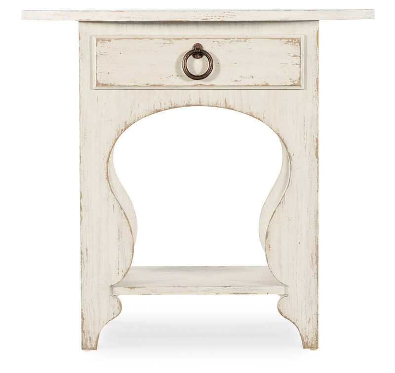 Americana One-Drawer Oval Nightstand